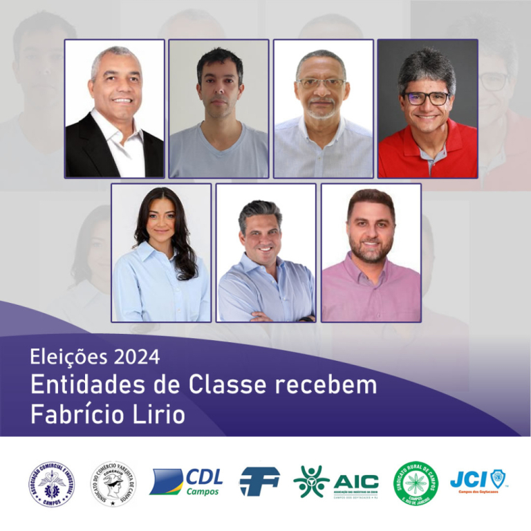 O candidato a Prefeitura de Campos, Fabrício Lirio participa, nesta terça-feira, do almoço com os representantes das Entidades de Classe